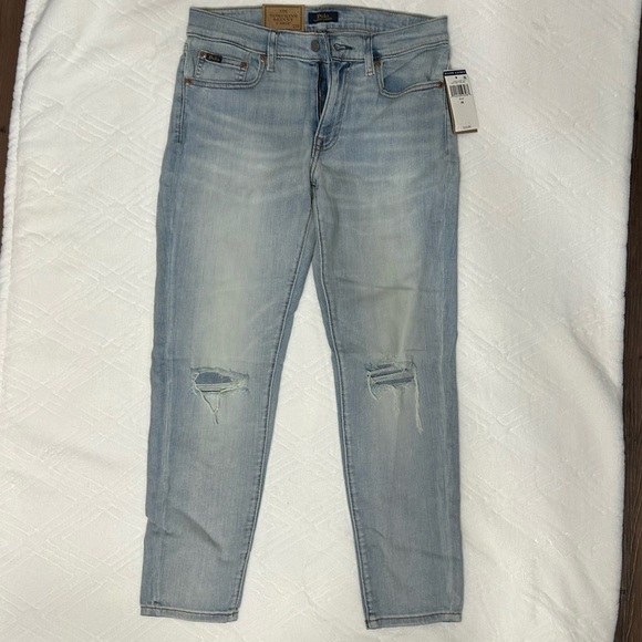 Polo Ralph Lauren The Tompkins Skinny Crop Size 28 - Picture 4 of 16